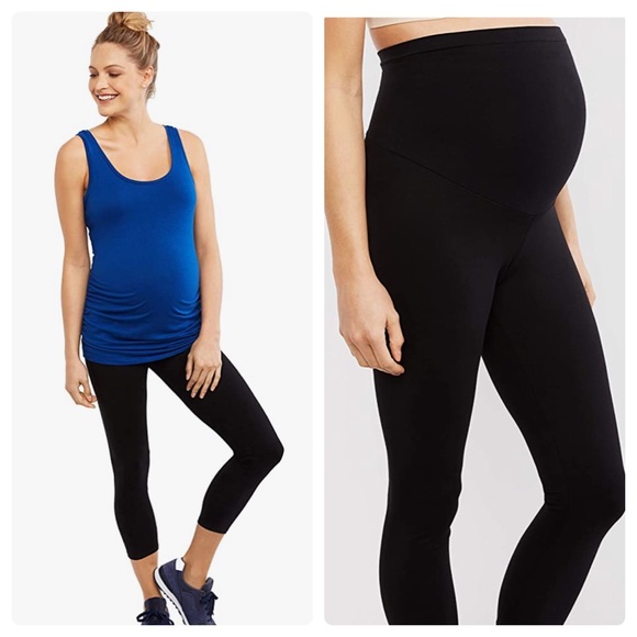 Motherhood Maternity Pants - Motherhood Maternity Stretch Crop Belly Leggings